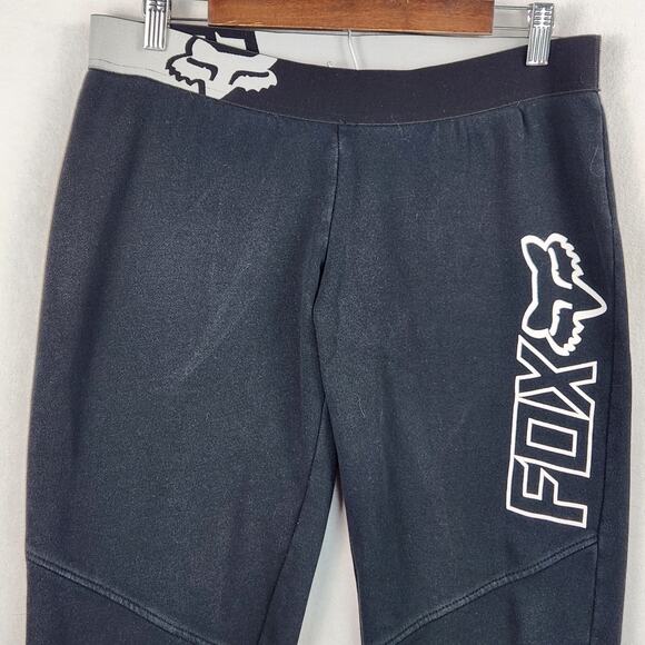 Fox Racing Joggers Women’s SZ M Black Logo Pockets Drawstring GUC - Picture 4 of 13